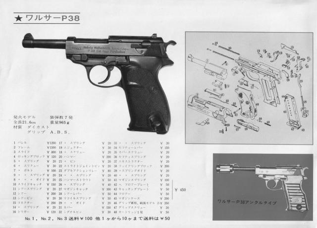 【分解図】ナカタ　ワルサー　P38