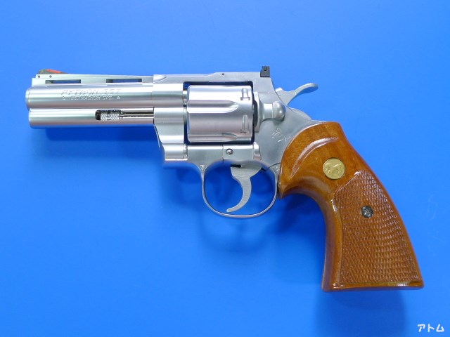 非売品】コクサイ コルト パイソン 4インチ シルバー 木グリ付き